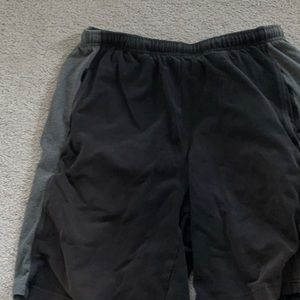 Nike black and gray athletic shorts